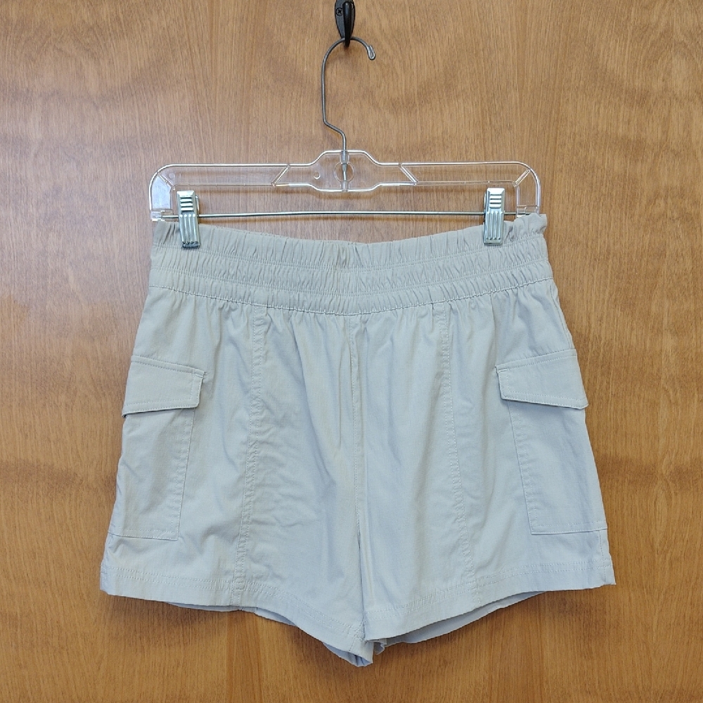 Yogalicious Women's Trail Path Commuter Outdoor Light Beige Cargo Shorts